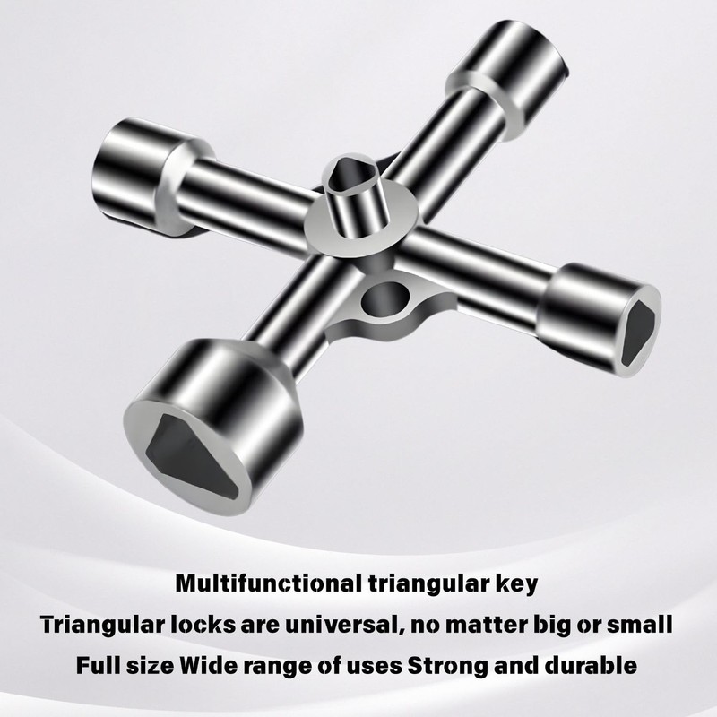 Lyivisk Triangular Key Wheelie Bin 5 Sizes 7/10/12/13/18 mm Universal