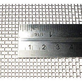 Stainless Steel Woven Wire Mesh 15cm x 15cm, 11 hole sizes / Mesh count / Aperture size. (10 Mesh) by Inoxia Ltd