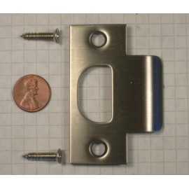 PRIME-LINE #E-2299 STRIKE, SATIN STAINLESS STEEL, 2-3/4" HEIGHT, 1-1/8" WIDTH