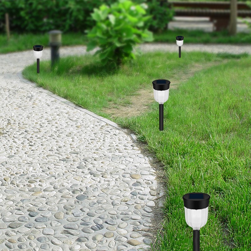 Solar Pathway Lights Waterproof Colorful Lighting Auto On Off Solar