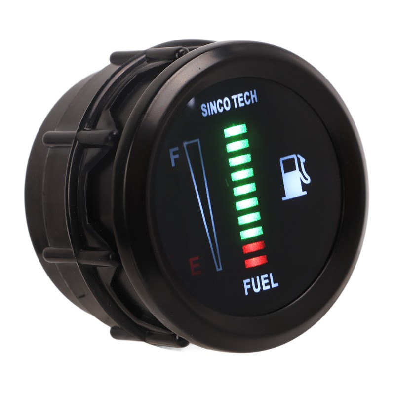 52mm Oil Fuel Level Gauge Meter Indicator LED Flashing Reminder