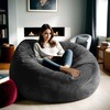 Anuwaa 5FT Bean Bag Chair for Adults Memory Foam, Dutch