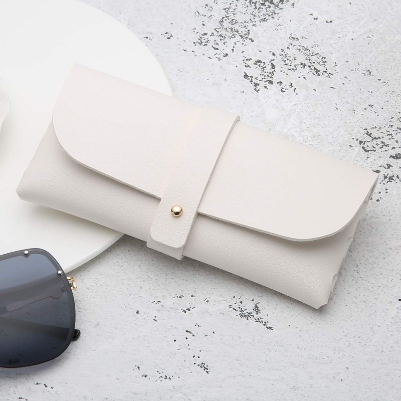 TongTang Glasses Case, Sunglasses, Soft Leather, Stylish, Simple, Stylish, Black