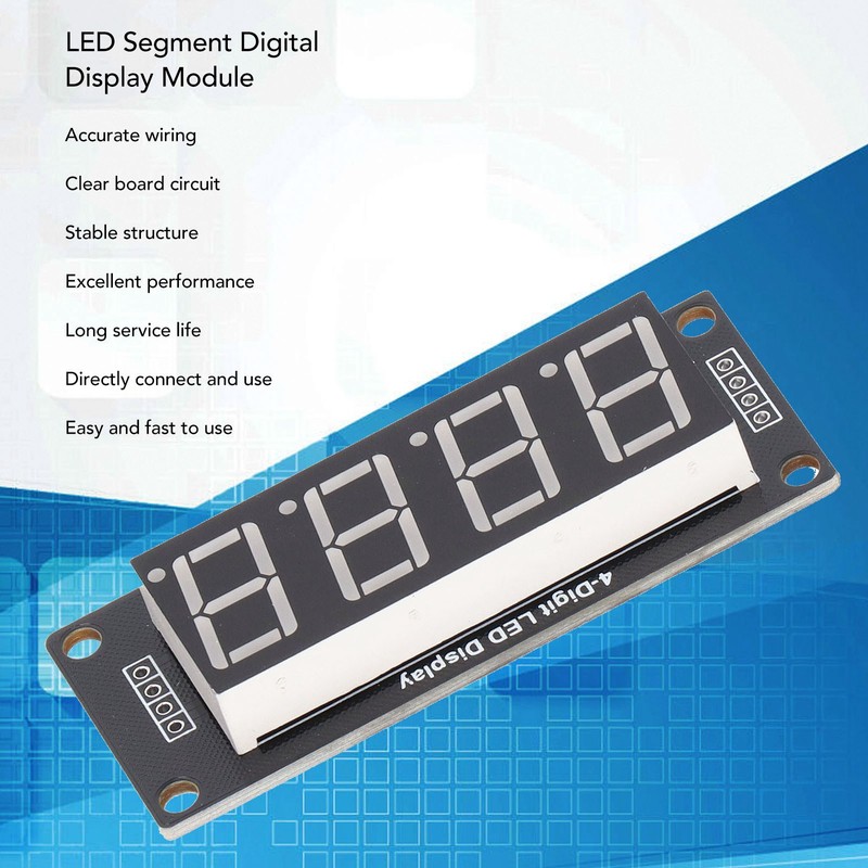 4Pcs LED Segment Digital Display Module 4 Bits 7 Segments