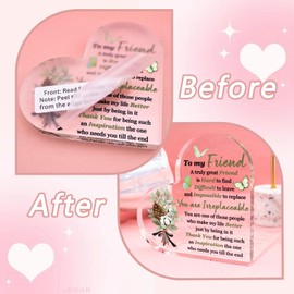 Friend Gift for Women Best Friend Plaques Friendship Gifts for Women Gifts for Friends Female Birthday Thanksgiving Gift for Friends Sisters Bestie Coworker