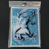 Caroline's Treasures Shadow the Horse in blue Greeting Cards Pack