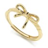 Meissa Handgefertigter 925er Sterlingsilber Schleifen-verstellbarer Ring Zarte süße Schleifenschmuck für