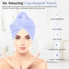 Glamza Microfiber Towel Super Absorbent Twist Turban Hair Wrap with