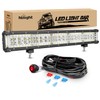 Nilight 22 Inch Side Shooter LED Light Bar Quadruple Row