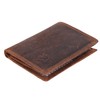 Manza Men's Wallet Portrait Format Cowhide Leather Wallet Genuine Leather