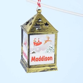 Mulberry Studios Starlight Lantern Christmas Tree Hanger Names H-M Maddison