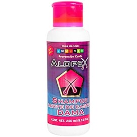 Shampoo Anti Caída de Cabello Sin Sales y Parabenos Alopex con Bergamota, Aceite de Ricino y Macadamia Tratamiento Capilar Refuerza la Raíz y