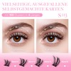 CALAILIS Eyelash Extensions, Pack of 100, Individual Eyelashes, Super Thin,