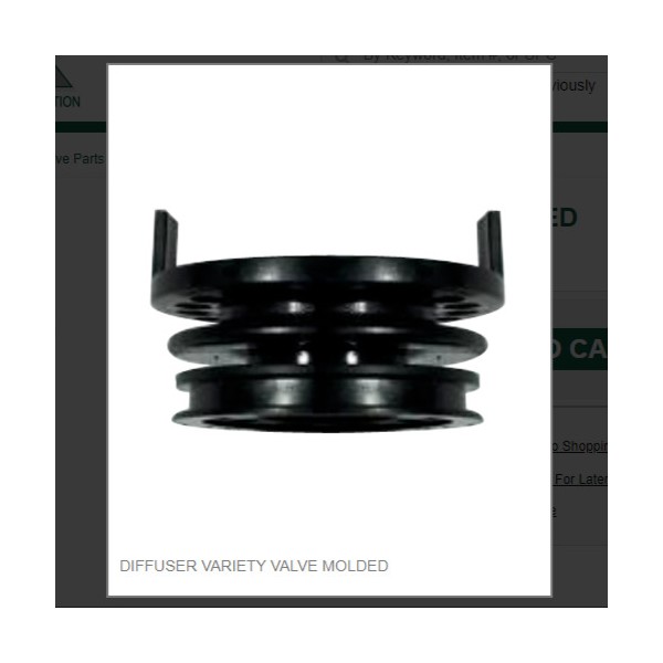 Lancer DIFFUSER VARIETY VALVE MOLDED # 01-1822