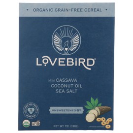 Lovebird Organic Grain Free Unsweetened O'S Cereal, 7 Oz