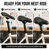Wide Bike Seat for Comfortable Riding – Breathable Spring Saddle