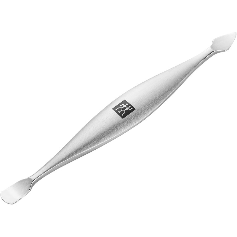 ZWILLING Premium Silver 90mm Cuticle Pusher (Nail Cleanser, Dual Instrument,