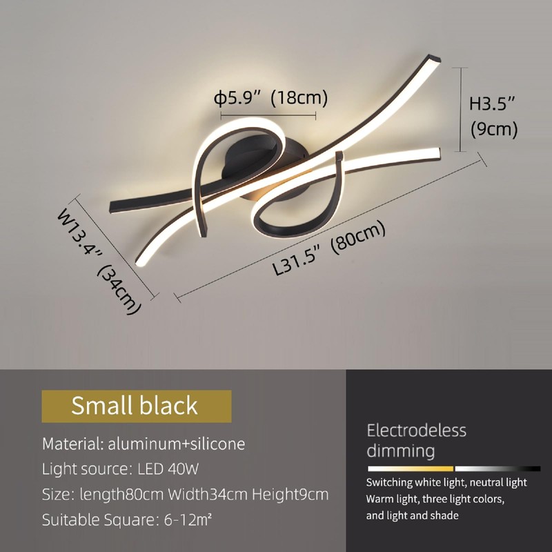 Modern LED Ceiling Light Fixture,40W 2600 Lumen ,Flush Mount Ceiling