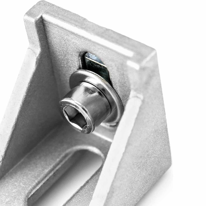 Aluminium Profile 40 x 40 Angle Mounting Set Aluminium Mounting