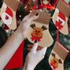 OurWarm 12PCS Mini Christmas Stockings, 3D Small Christmas Stocking Bulk