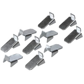 Gedotec VARI Galvanised Steel Shelf Brackets | Pack of 20 Shelf Supports for Hanging | Shelf Support Cabinet | Dimensions: 10 x 18 x 9 mm | Load Capacity: 12.5 kg | Shelf Support Attachment - Heavy