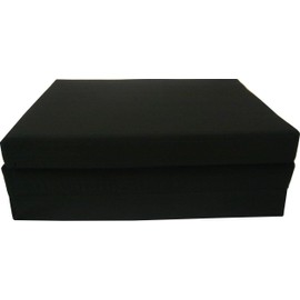 D&D Futon Furniture Black Trifold Foam Beds 3x27X75 in, Shikibuton High Density Foam 1.8 Pounds