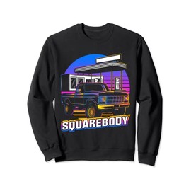 Retro Square Body Truck Squarebody Vintage Classic Truck Men Sweatshirt