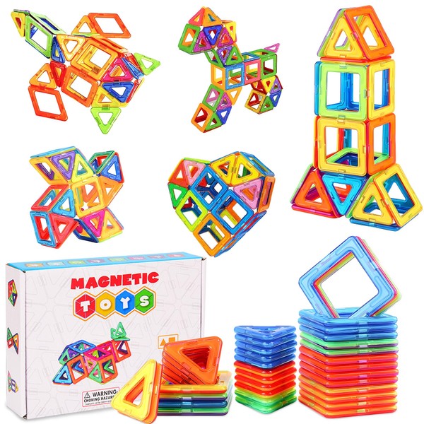 XIAOYANGKEJI Bloques Magnéticos Juguetes Construccion - 40 Piezas Juego Imanes