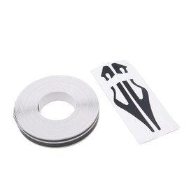 Pinstripe Tape for Cars - DIY Vinyl Black Pin Striping Decals, 32×0.47 inches Auto Waterproof Pin Stripe Tape Emblems Trim, Car Styles Stickers Universal for Automotive Musical Instrument Home Door