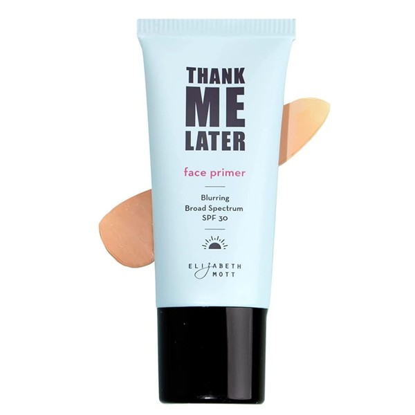 Elizabeth Mott Thank Me Later Blurring Face Primer SPF30 - Liquid Base Primer for Perfect Skin Makeup Application and All-Day Wear - Cruelty-Free Long Lasting Hydrating Power Grip Formula, 30g