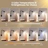 Wall-Mounted LED Bedside Reading Light with USB Charging Port, 10-Level