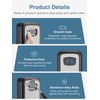 Puroma Security Key Lock Box, 4-Digit Combination Waterproof Safe Storage