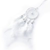 【COMODO VIENTO】Handmade Dream Catcher Pearl Pink White Silver (White)