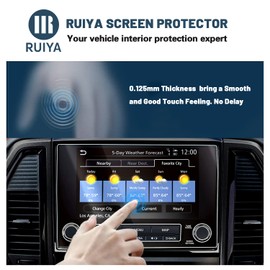Ruiya Screen Protector for Nissan Titan 8/9 Inch Display Touch Screen,Anti-glare Scratch Plastic Nano Films Compatible with 2020 2021 2022 2023 2024 Nissan Titan Accessories(2 Packs)