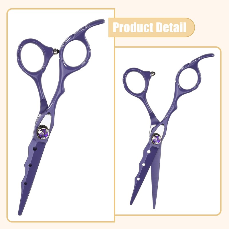 VOCOSTE Professional Hair Cutting Scissors Purple 0.91 x 0.67 Inches