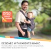 Nuby Deluxe Grey Baby Carrier Newborn to Toddler Ergonomic Comfort