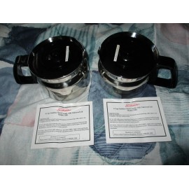 Sunbeam NEW (2) Sunbeam 3288 Stainless Steel 4-cup Tea Coffee Pot Carafe