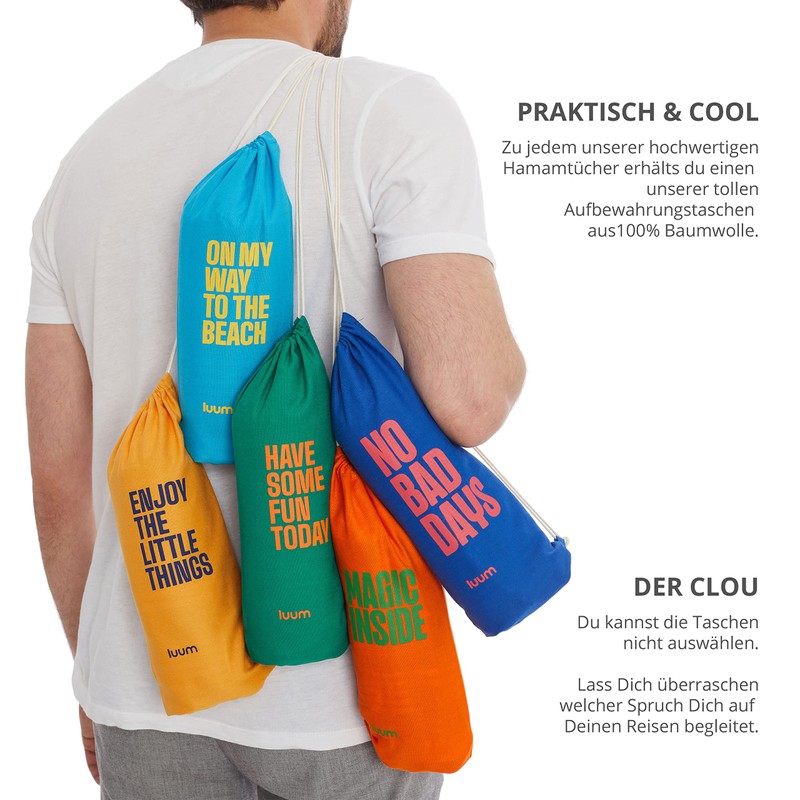 Luum® Travel Towel, Outdoor Hamam Towel, Beach Towel, Beach Towel,