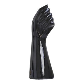 Human Body Vase,Small Flower Vase,Black Ceramic Vase,Hand Vase,Modern Vase for Garden Home Living Room Decor,Table Art Statue Indoor Outdoor