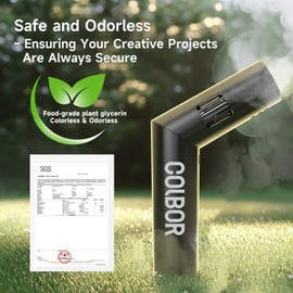 COLBOR COLBOR Fog Machine Liquid, 60ml Fog Juice High Density Odorless Vegetable Glycerin Based Smoke Machine Fluid for Mini Portable Fog Machine COLBOR CF5, ULANZI FM01, SMOKE NINJIA PRO, TELESIN, LENSGO