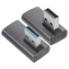 DOITOOL 2pcs USB Adapter Right Angle USB a Male to