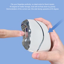 Electric Automatic Nail Clipper with Light & 2 Speeds, Fingernail Cutter and File 2 in 1 Design, Nail Scraps Storage