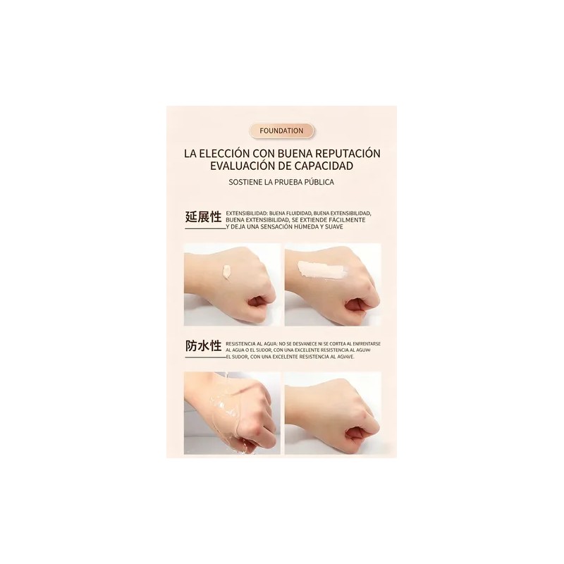 Base Correctora Lameila, Impermeable Y Duradera, 30 G