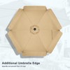 MASTERCANOPY Valance Patio Umbrella for Outdoor Table Market,7.5ft, Tan