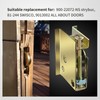XQK P-4998-FLR Upgraded 1-1/2 in Ball Bearing Steel Sliding Door