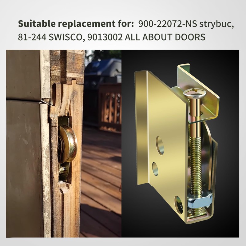 XQK P-4998-FLR Upgraded 1-1/2 in Ball Bearing Steel Sliding Door