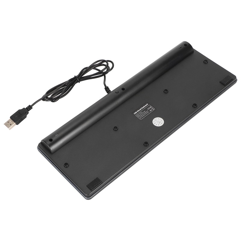 64 Keys RGB Backlit Keyboard USB Wired Gaming Keyboard Portable