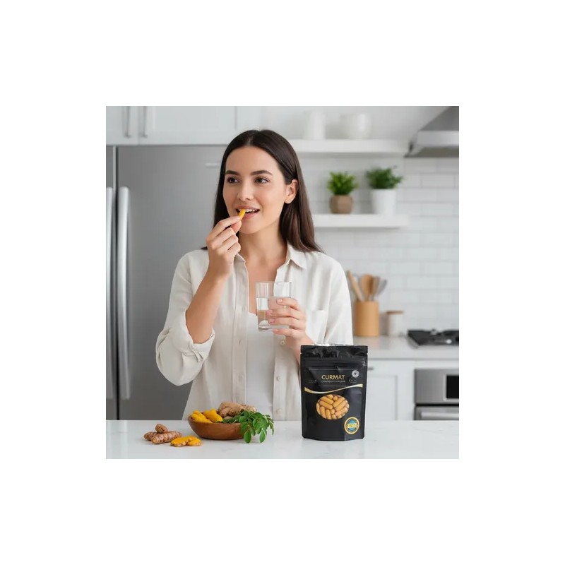 Curmat Cúrcuma Jengibre Colágeno Glucosamina 60 Cápsulas