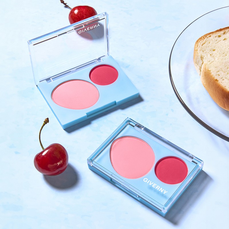 Giverny Fluffy Dual Blusher 7.4g 4 colors / 지베르니 플러피