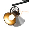 SEEBLEN 4-Light Track Lighting Kit, Directional Ceiling Light, Industrial Black